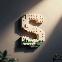 s _ s logo, made of lego