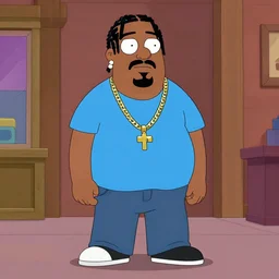a$ap rocky in the style of family guy