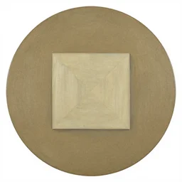 a square inside a circle painting, in the style of rembrandt
