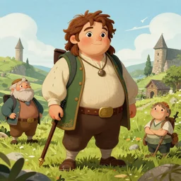 chubby valiant hobbit Samwise Gamgee by Mark Brooks, Donato Giancola, Victor Nizovtsev, Scarlett Hooft, Graafland, Chris Moore