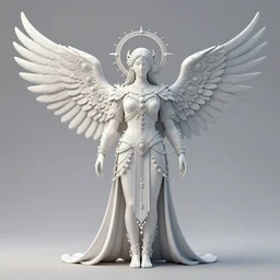 lifelike full body outline with eagles wings regalia adornments into infinity, axonometric fantasy intricate elegant, gods of latent space, lush volumetric lighting 3 d modelling