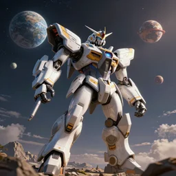 3D image of the giant ultimate weapon to conquer the celestial bodies.