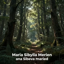 landscape by maria sibylla merian, illustration, bokeh, cinematic, woodland, cinematic