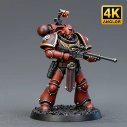 8 0 mm resin detailed miniature of a warhammer 4 0 k gal gadot sniper, product introduction photos, 4 k, full body,