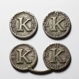 medieval coins, 4 k, studio lighting, flickr