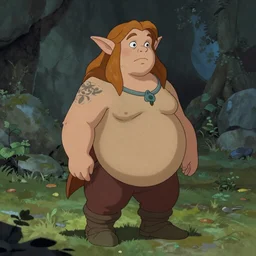 female dwarven woman, chubby short stature | by james gurney