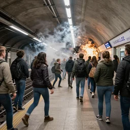 interdimensional riots break out in the London Underground
