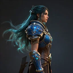 masterpiece side profile concept art, beautiful maya ali, realistic, hdr, dynamic lighting, hearthstone, warcraft, highly detailed, luminescent, by ilya kuvshinov, magali villeneuve, jeremy lipkin, michael garmash, rob rey, artgerm, artstation, studio lighting, award winning photography