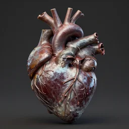 an anatomically correct victorian heart scultpure, 3 d render, trending artstation, cgosciety, 8 k, unreal engine 5, intricate detailing, studio lighting, cinematic composition