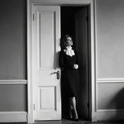 Absolute power is a door into dreaming by Avedon, winning photograph, black and white