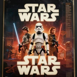 vintage star wars poster by karol bak, james jean, tom bagshaw, rococo, sharp focus, trending on artstation, cinematic lighting, hyper realism, octane render, 8 k, hyper detailed.