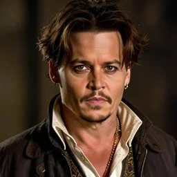 a portrait of Johnny Depp in a Disney movie by Keane, Glen