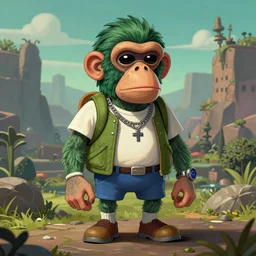 Bored ape yacht club NFT, fantasy art style