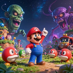 mario, lsd, goombas, horrifying, cartel, colorful, entropy, space
