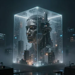 very detailed mind of God inside server city hypercube, misty haze, beautiful dramatic moody lighting, cinematic atmosphere, volumetric Lighting, by Greg Rutkowski and Grafit Studio, Lee McCall, Patiphan Sottiwilai, Phong Yintion J - Jiang Geping, Pete Mc Nally
