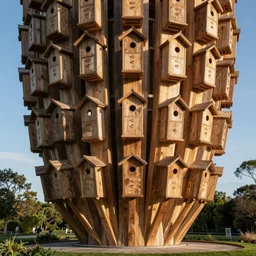 large scale bat box designed by Norman Foster