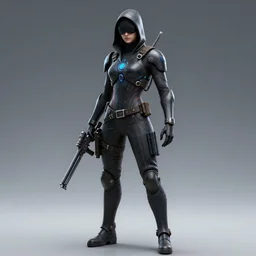 digital art, cyber assassin, artstation,8K,
