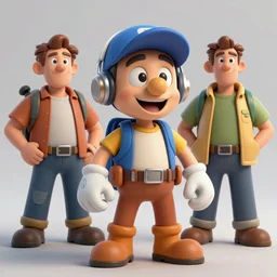a cartoony mechanic,  in the style of Rayman origins, michael ancel, Ruan Jia and Mandy Jurgens and Greg Rutkowski, trending on Artstation, award winning, unreal engine, octane render H 1024