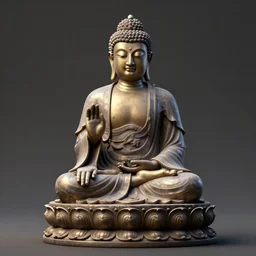 full body portrait of buddha meditating statue, asian concept art, cgsociety, octane render, trending on artstation, artstationHD, artstationHQ, unreal engine, 4k, 8k