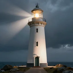 futuristic version of a lighthouse in a dream world