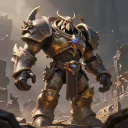 animated armor that looks like karn the great creator, style of magic the gathering, dungeons and dragons, fantasy, intimidating