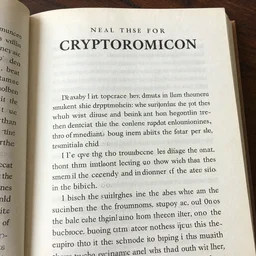 a page of the Cryptonomicon manuscript by neal stevenson