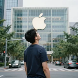 I wish I knew how to quit you, John looking at the Apple building on 280