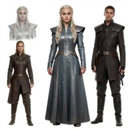 daenerys targaryen, character sheet, concept design, contrast, kim jung gi, greg rutkowski, zabrocki, karlkka, jayison devadas, trending on artstation, 8 k, ultra wide angle, pincushion lens effect