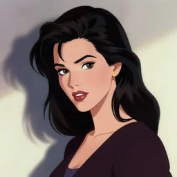 pretty woman character portrait, by don bluth, highly detailed, dynamic shadows, 4 k, wallpaper - 1 0 2 4