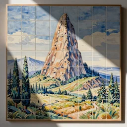 hank hill, tile art