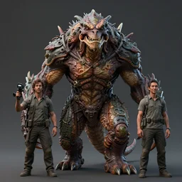 a monster reproduce footage by neville page, ken barthelmey, carlos huante and doug chiang, sharp focus, trending on artstation, hyper realism, octane render, 8 k, hyper detailed, ultra detailed, highly detailed, zbrush, concept art, creature design
