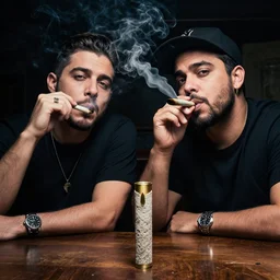 Luis Alberto Aparicio Alejandro Lacalle Pou smoking a fat blunt