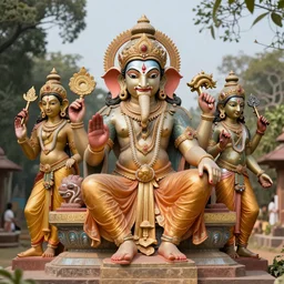 ancient hindu gods, photorealistic