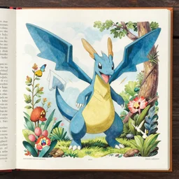 detailed illustration of a pokemon in 1 8 8 0 johnson's household book of nature by ernst haeckel, alexander marshal, matte artwork, artstation