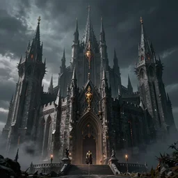 vampiric lich king castle, wallpaper, ulitrarealistic art, 8 k
