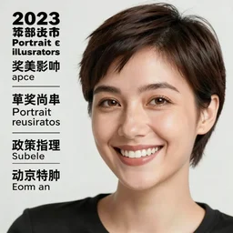 a smiling women taking a zoomed out selfie, hyper realistic photography, highly detailed, sharp focus, good vibes, realistic, highly detailed attribute, award winning, art by portrait realistic illustrators, short hair