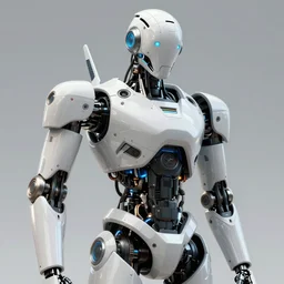a surreal concept art of a futuristic robot, highly detailed, high quality,