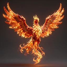 hyperdetailed image of a unbelievably creepy phoenix with its full body flaming and wings spread 8 k extremely detailed hd hyperrealism fiery extremely accurate