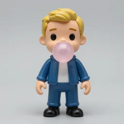 nils bohr made of bubble gum, stop motion vinyl action figure, plastic, toy, butcher billy style