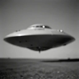 blurry black and white photo of a ufo,