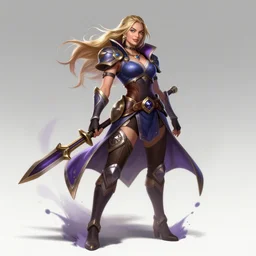 Margot Robbie as a league of legends character full body league of legends splash art