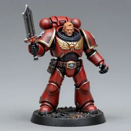 Tom Waits as a warhammer 40k space marine miniature