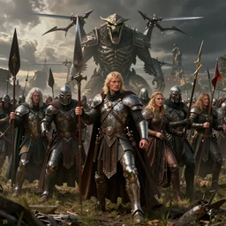 realistic photograph of the battle of the pelennor fields, detailed, by erwin olaf, joop geesink, lisa frank, hr giger, beksinski, brian froud, 8 k resolution, beautiful lighting, studio light, extremely detailed, establishing shot, realistic materials, hyperrealistic