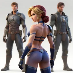 3 d render of samus aran showing her muscular back, elegant, detailed, fantasy, hd shot, digital portrait, beautiful, artstation, comic style, unreal engine, by artgerm, guy denning, jakub rozalski, magali villeneuve and charlie bowater