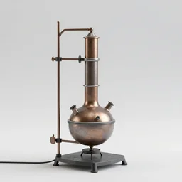 an alchemical still, 3 d render, 8 k,