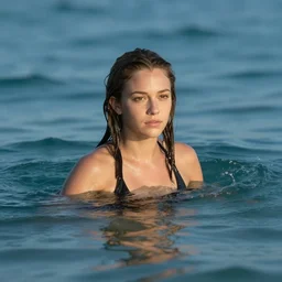 photo of jenifer lopetz - moretz in ocean, 4 k