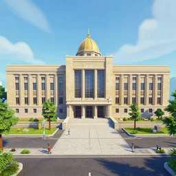 the Knesset building in Fortnite
