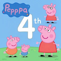 peppa pig exploring the 4 th dimension, intricate, highly detailed digital art