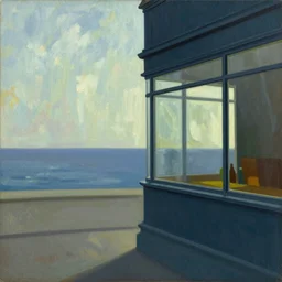 The Shining, by Edward Hopper, extremely detailed,