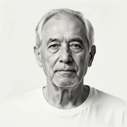 crosshatch portrait of old man